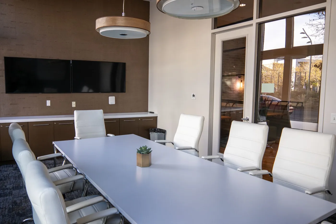 Tidy, well-maintained office space representative of Wayne area workplaces