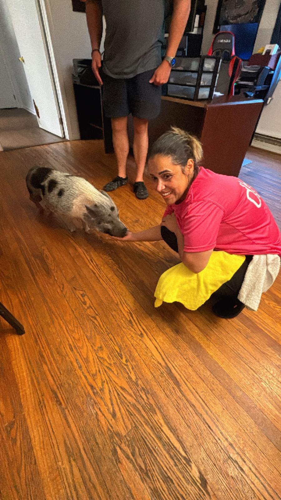 Wayne Pennsylvania homeowner greeting the DHC Cleaning Services team